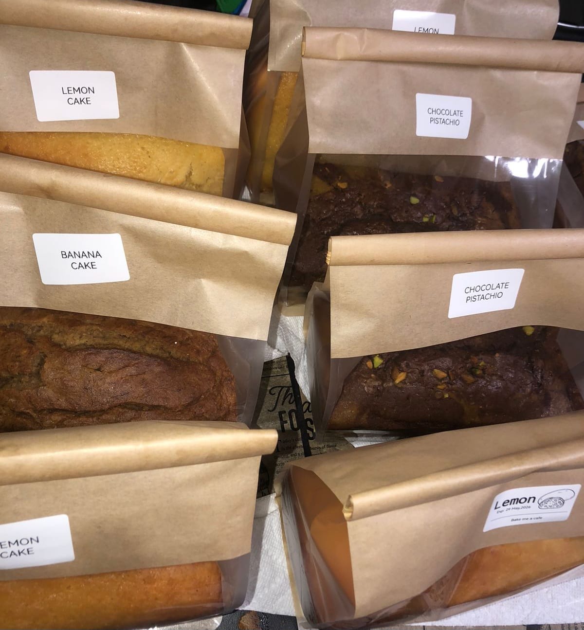 Freshly Packaged Cakes